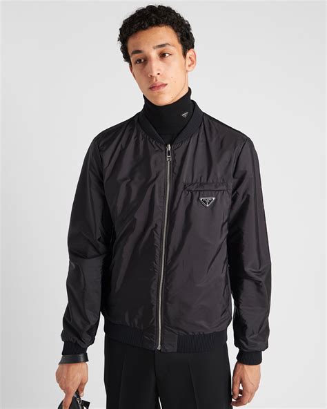 prada milano bomber jacket|prada bomber jacket men.